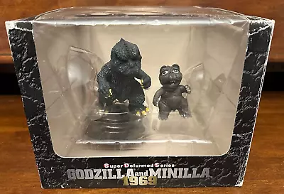 West Kenji Super Deformed Series Vinyl Figure GODZILLA & MINILLA 2003 MINYA Box • $49.99