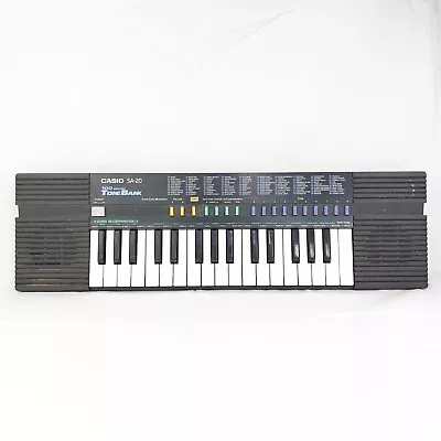 Vintage CASIO SA-20 100 Sound Tone Bank Keyboard 32 Keys Synth Works • $49.95