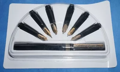 Osmiroid Easy Change Calligraphy Pen Set With Easy Change Nibs 22ct Gold Plated • £21.99