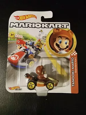 NEW Mattel Hot Wheels Mario Kart 1:64 TANOOKI MARIO Standard Diecast Car • $10.50