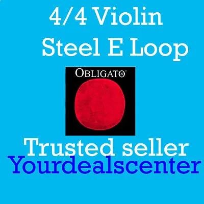 Pirastro Obligato Violin Strings Set 4/4 Steel LOOP E  • $115.35