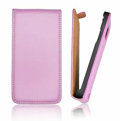 Wallet Flap Case Cover Leatherette Purple For LG (E610) L5 • £9