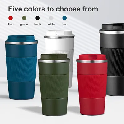 $10.85 • Buy 510ml Stainless Steel Leakproof Insulated Thermal Travel Coffee Mug Cup Flask AU