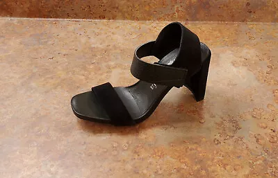 New! Pedro Garcia 'Nara' 95mm Block Heel Sandals Black 8.5 US 38.5 Eur MSRP $575 • $205