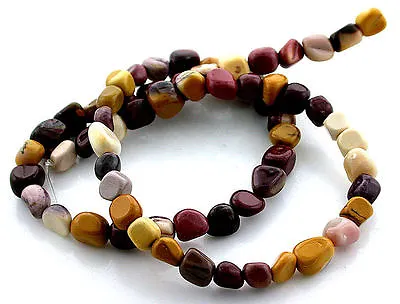 One Mookite Jasper Polished Freeform Gemstone Gem Nugget 17 Inch Strand MB2 • $9.96