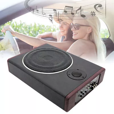 8  600W Car Under Seat Subwoofer Bass Slim Amplifier Bass High Power Speaker 12V • £67.99