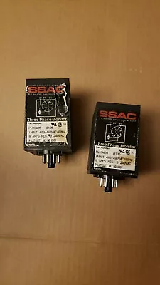 (LOT OF 2) SSAC 3-Phase Monitor PLM9405 0195 400-480VAC  8 PIN  • $73