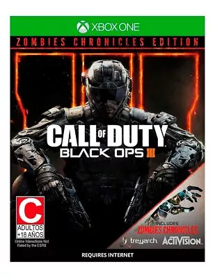 COD Call Of Duty Black Ops 3 Rare Zombies Chronicles Edition Microsoft XBOX One • $99