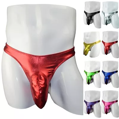 Mens Underwear Rose Red Sexy 1pc T-back Black Blue Wet Bulge White Clubwear • £7.39