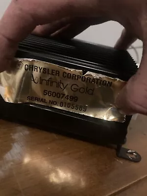 Infinity Gold Amplifier. PN# 5600799 • $50