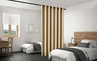 Blackout Room Divider Curtain Panel Privacy Screen Thermal Insulated Cappuccino • $35