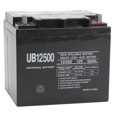 UPG 12V 50Ah Wheelchair Battery Replaces 38ah Kung Long WP38-12 • $129.99