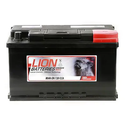 115 12V Car Battery 3 Year Guarantee 80AH 720CCA 0/1 B13 Spare - Lion 444771151 • £79.75