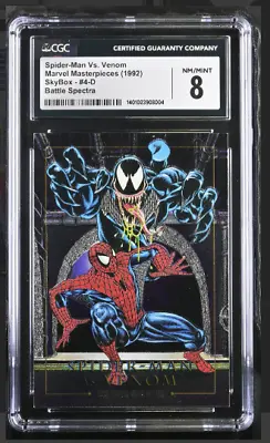 1992 Spider-Man Vs Venom 4-D Marvel Masterpieces Battle Spectra CGC Graded 8 Nm • $29.95