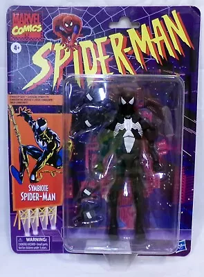 Hasbro Marvel Legends Spider-Man Retro Symbiote Spider-Man 6  Figure Sealed • $39.99