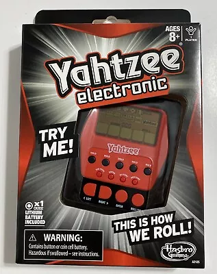 Yahtzee Electronic Handheld Game Hasbro Gaming Fun Interactive Audio Ages 8+ NEW • $30.69