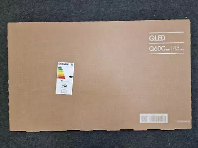 Samsung Q60C 43 Inch 4K UHD HDR QLED Smart TV - QE43Q60CAU - Black - New • £394.99