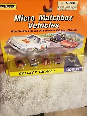 1995 Micro Matchbox Vehicles 5-Pack Harder To Find Euro Racers Set #57117  • $19.99