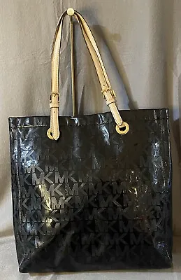 Michael Kors Jet Set Monogram Patent Leather Tote Preloved • $70