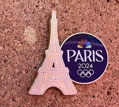 OLYMPIC Pin Pins 2024 Paris  NBC Media Eiffel Tower • $13.95