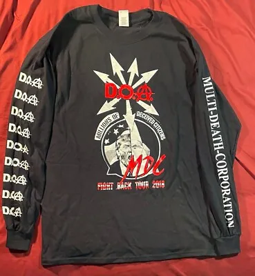 DOA And MDC - Punk Band T-shirt - Fight Back Tour 2018 - NEW - Never Worn • $27