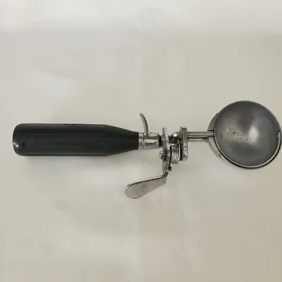 Vintage Benedict Deluxe Indestructo Ice Cream Scoop Black Handle 16 To A Quart • $12