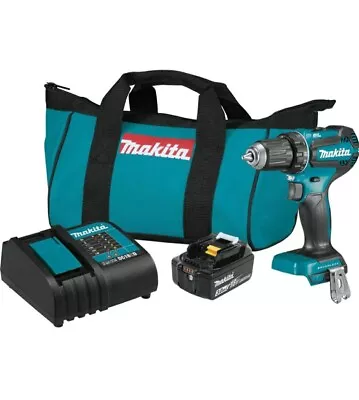 Makita XFD131 18V LXT Lithium-Ion Brushless Cordless 1/2  Driver-Drill Kit  • $135.95