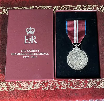 Full Sized Diamond Jubilee Medal - Replacement Copy With Presentation Box. • £60