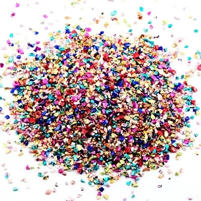 2-4mm Crushed Glass For Crafts Crushed Glass  Resin Craft Supplies • £9.23