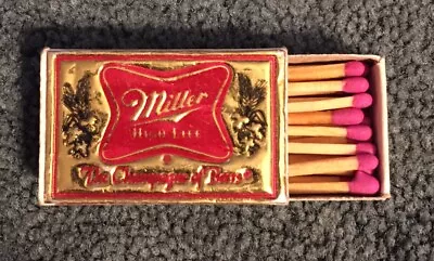 Miller High Life Beer Matchbox Match Box Made In Sweden • $6.99