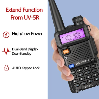$46.91 • Buy 10PCS BF UV-5R Walkie Talkie VHF/UHF 2 Way Radio 128CH Dual Band & Earphone