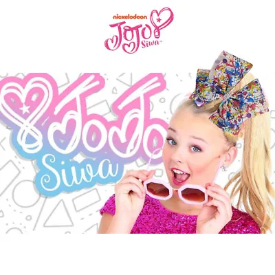 JoJo Siwa Large License Bow Premium Girl Hair Accessory Cupcake Fruits Paint • $19.95