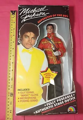 1984 Michael Jackson Superstar Of The 80s American Music Awards Outfit Doll  Box • $28