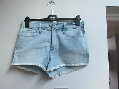 Womens Abercrombie & Fitch Jean Shorts Size 10 New • £6.99