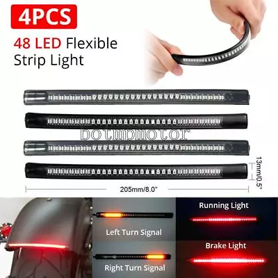 LED Strip Brake Tail Light For Suzuki Intruder 600 800 1400 1500 Volusia VL VS • $17.46