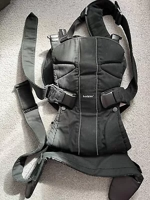 Baby Bjorn Baby Carrier Black Cotton Mix Barely Used • £34.99