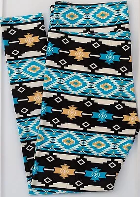 TC LuLaRoe Tall & Curvy Leggings Aztec Tribal Southwest Print NWT Q99 • $9.90