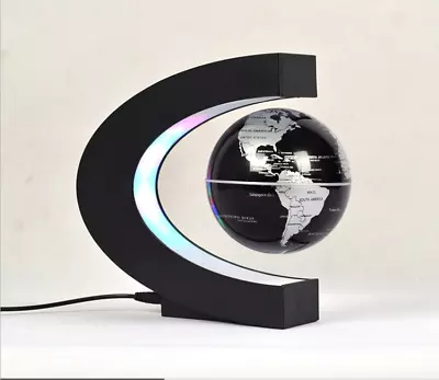 Variable Color 3'' Magnetic Levitation Floating Moon Color Light Home Decoration • £27.29