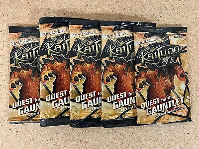 Kaijudo Quest For The Gauntlet X5 Booster Packs NEW Factory SEALD • $12