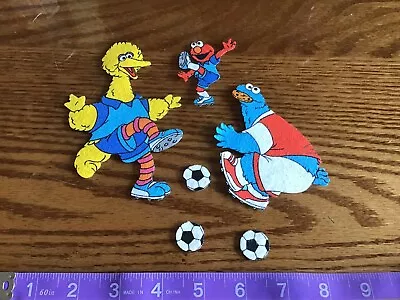 Sesame Street SOCCER Big Bird Elmo Cookie Monster  Iron Ons • $3.49