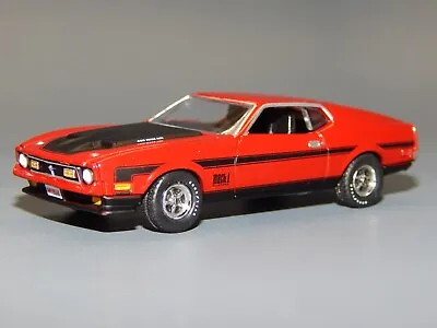 1971 '71 Ford Mustang 429 MACH 1 RAM AIR Red & Black 1/64 Diorama Replica VHTF • $38.71