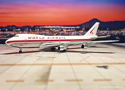 Aeroclassics ACN747WA World Airways Boeing 747-200 N747WA Diecast 1/400 Model • $126.60