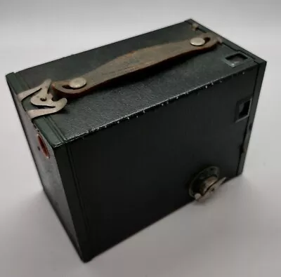 Vintage Old Antique Brownie 2A Model C Box Camera Green Color Working Shutter • £57.91