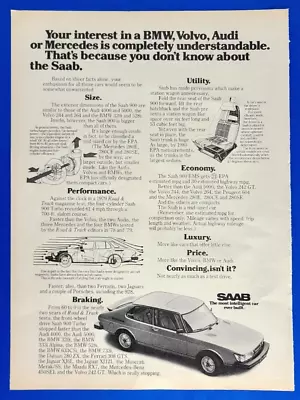 1980 SAAB The Most Intelligent Car Ever Built Vintage Magazine Print Auto Ad • $4.55