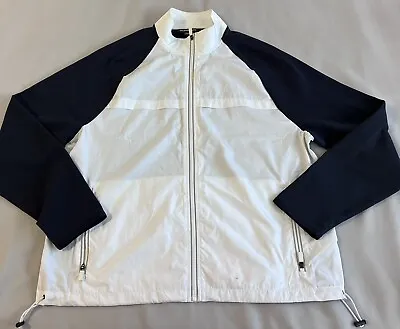 Michael Kors Men's White Blue Long Sleeves Shirt Jacket Size XXL • $25