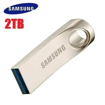 2TB Samsung Bar Metal USB 3.0 Flash Drive Memory Stick Pen Laptop PC Storage • £5.99