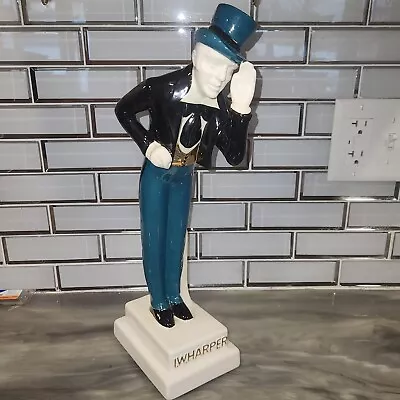 Vintage I.W. Harper Whiskey Decanter Man In Top Hat Spain 1969 - EMPTY Good Con. • $40