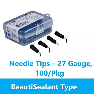 Dental BeautiSealant Needle Tips 27 Gauge Releasing Pit Fissure Sealant 100/Pk • $10.99