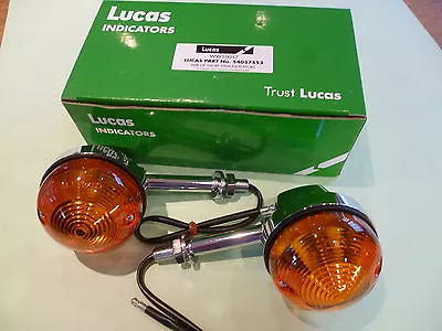 Genuine Lucas Indicators Short Stem 3  Triumph T140 Bsa A65 Lu54057553 L874 • $53.46