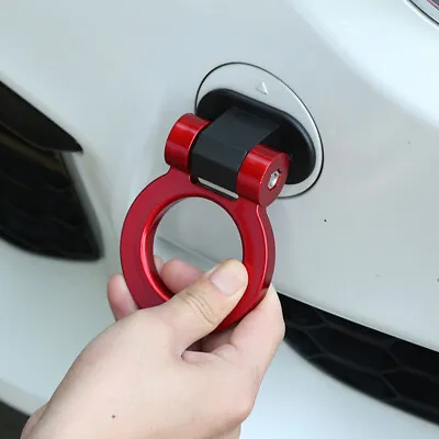 1Pc Red Car Ring Track Racing Style Tow Hook Look Decoration Auto Accessories • $9.65